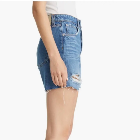 Rag & Bone Rosa High Waist Ripped Nonstretch Denim Cutoff Shorts Size 27 - Picture 5 of 11